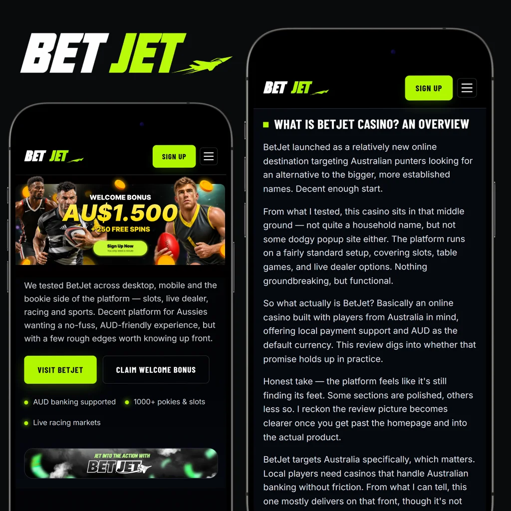 BetJet casino login and registration