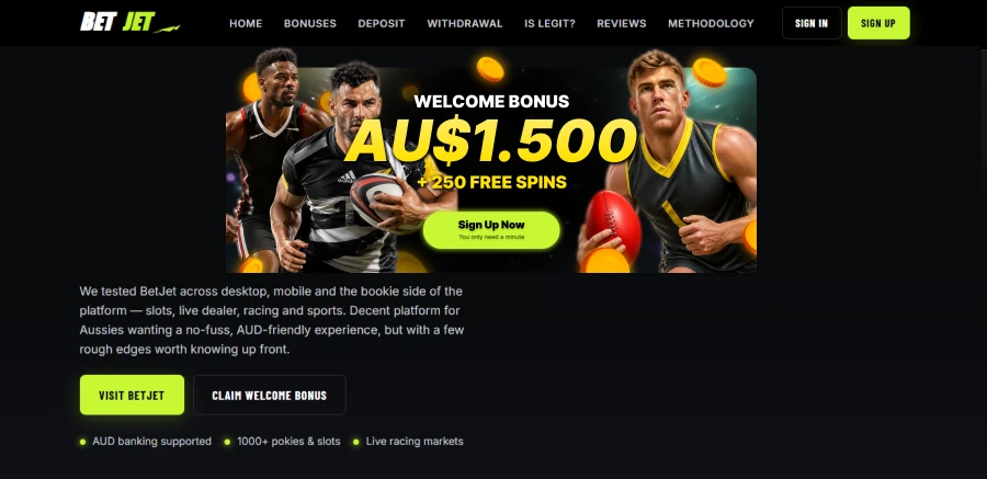 BetJet online casino games lobby